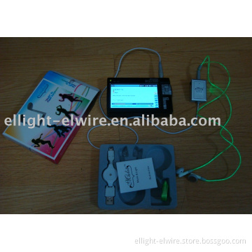 &quot;MUlit&quot; EL Flash Earphone. EL WIRE.EL light